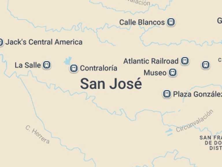 Map itinerary of Costa Rica Tour in November 2025 with 1 destination visits for the trip: White Water Rafting Pacuare River From Puerto Viejo De Talamanca (limón)