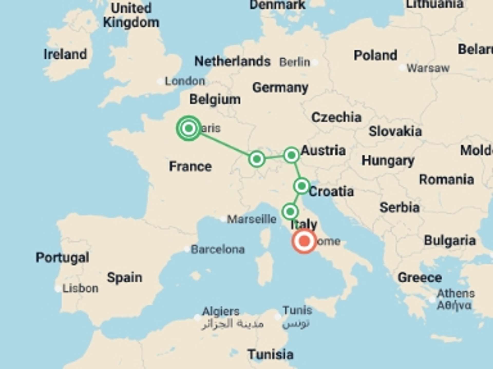Paris 12-Day tours