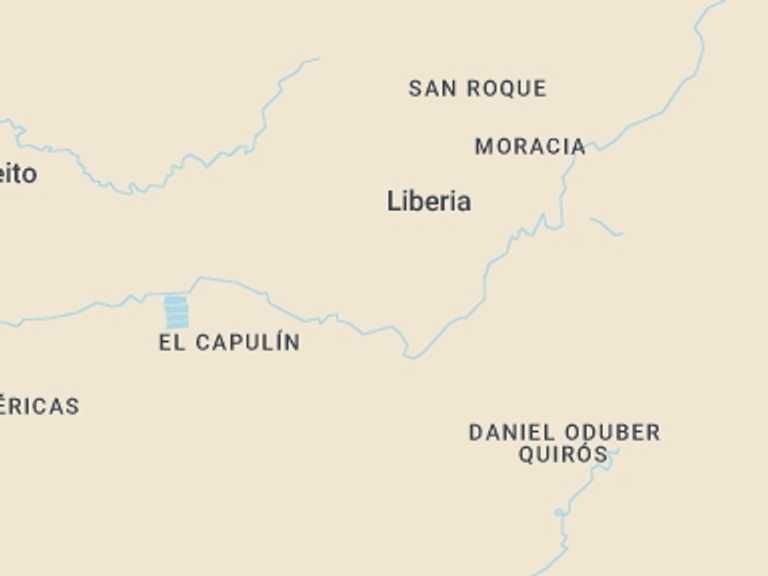 Map itinerary of Costa Rica Tour in November 2025 with 1 destination visits for the trip: Sloth Adventure From Guanacaste