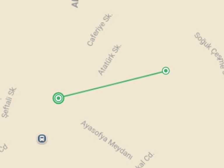 Map itinerary of Mediterranean Tour in September 2026 with 2 destination visits for the trip: Explore Istanbul’s Old Town! 3 Days With Hotel, Tours & Transfers