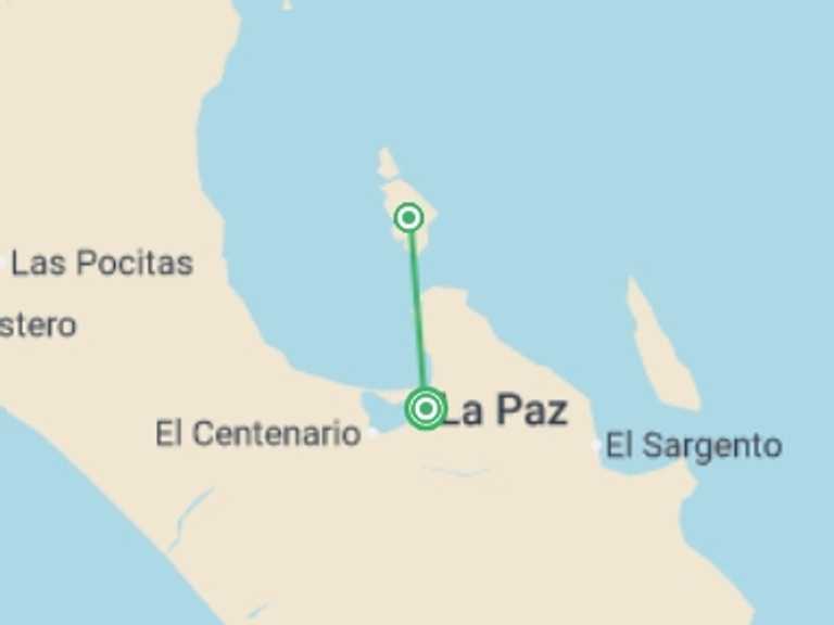 Map of Mexico Tour with 2 destination visits for the trip: Baja Kayak Expedition 9D/8N (Cooperatively Catered)