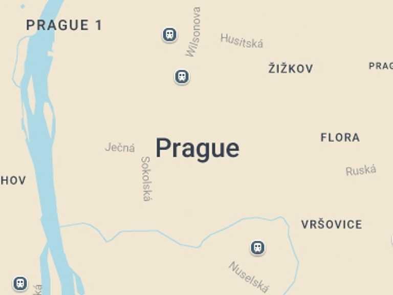 Map of a Shopping and Markets Tour with 1 destination visits for the trip: Czech cooking class and market tour