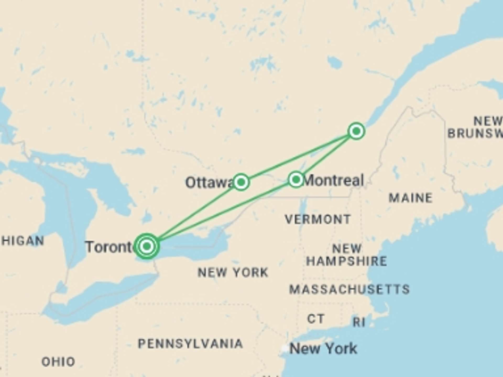 Canada 8-Day tours