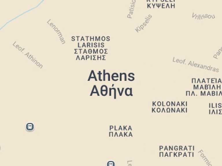 Map itinerary of Greece Tour in July 2027 with 1 destination visits for the trip: Acropolis & City Tour