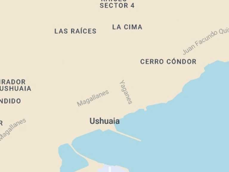 Map of Ushuaia Explorer Tour with 1 destination visits for the trip: Electric Bike Tour To Beban Cascade In Ushuaia