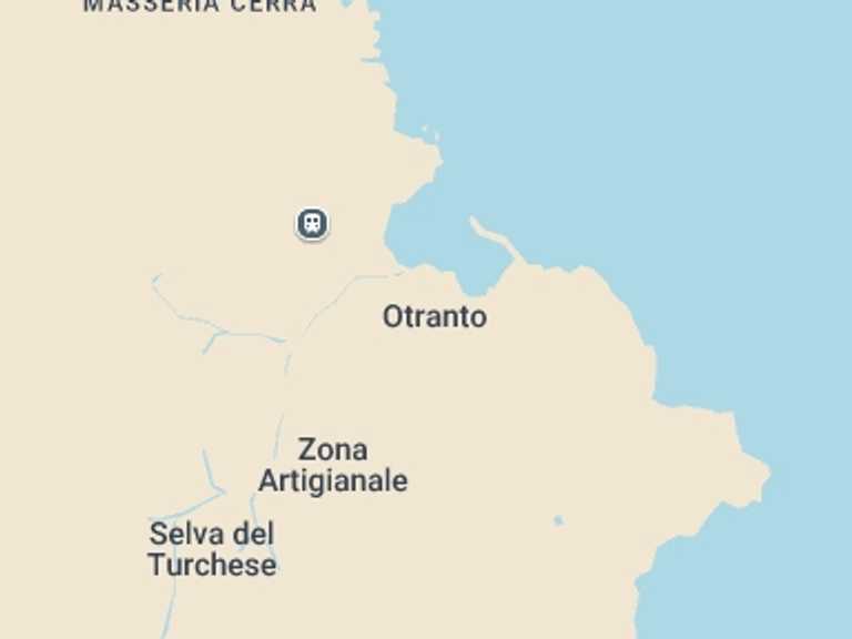 Map itinerary of Italy Tour in August 2027 with 2 destination visits for the trip: Otranto: guided walking tour in Salento
