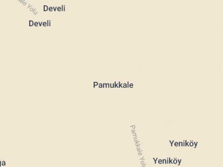 Map of Pamukkale Tour with 1 destination visits for the trip: Pamukkale Tour by Plane