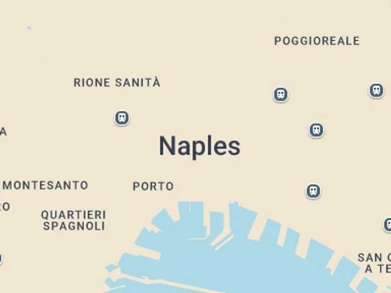 Map itinerary of Italy Tour in August 2027 with 2 destination visits for the trip: Discover naples: 2-hour guided walking tour