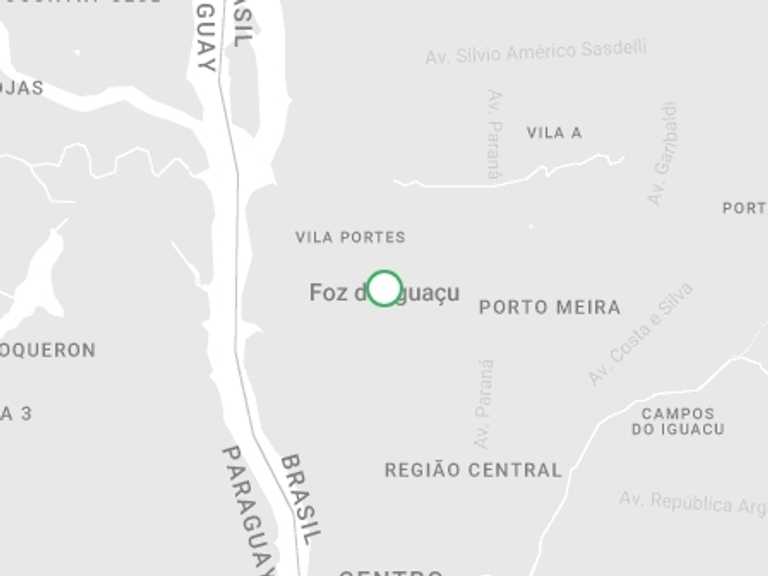 Map of Foz Do Iguacu Waterfalls Tour with 1 destination visits for the trip: Argentinan Falls