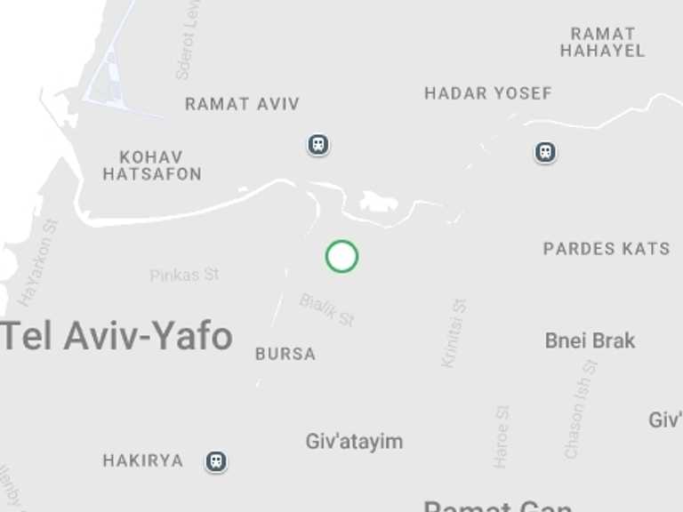 Map itinerary of Tel Aviv Tour in June 2026 with 3 destination visits for the trip: Masada and the Dead Sea from Tel Aviv