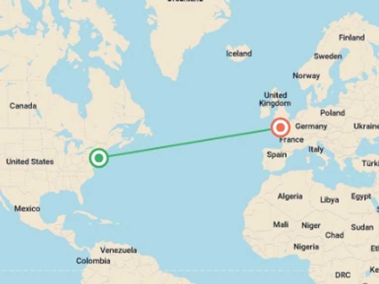 Map of a Walking Tour with 3 destination visits for the trip: Walking in Jersey, Guernsey and Sark