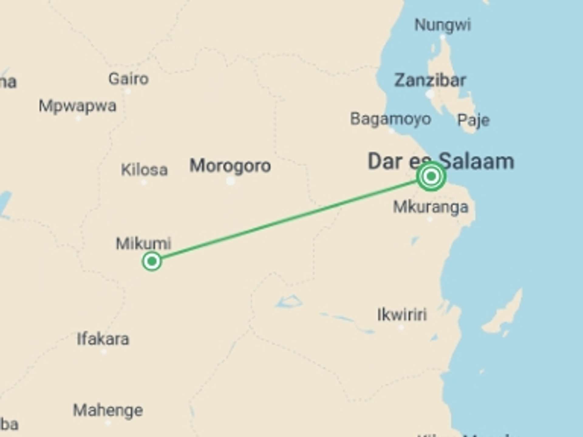 Tanzania 2-Day tours