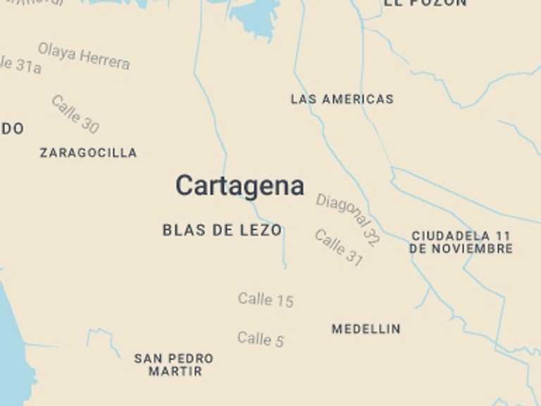 Map of Andes Explorer Tour with 1 destination visits for the trip: Cartagena: Dinner and Carriage Ride in Walled City