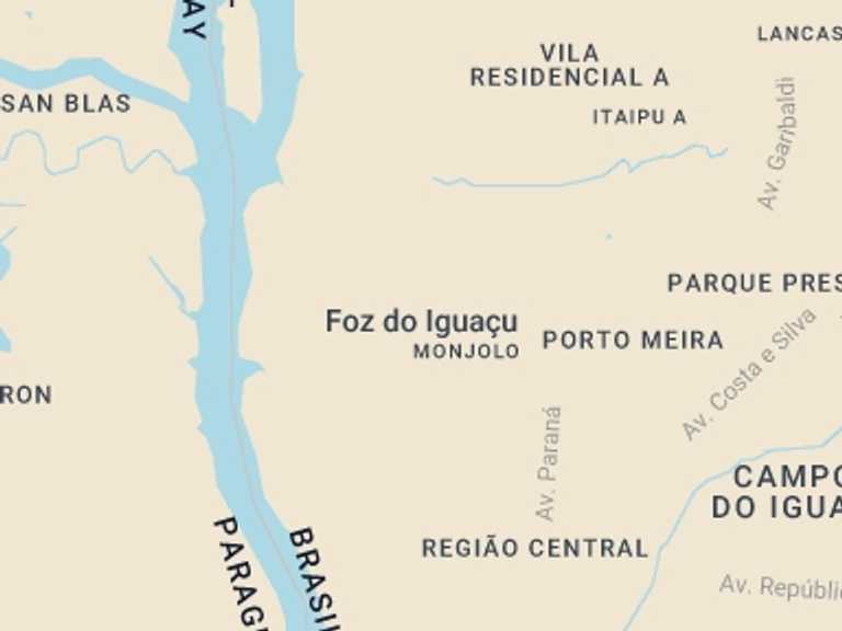 Map of South America Tour with 1 destination visits for the trip: Argentinian Falls