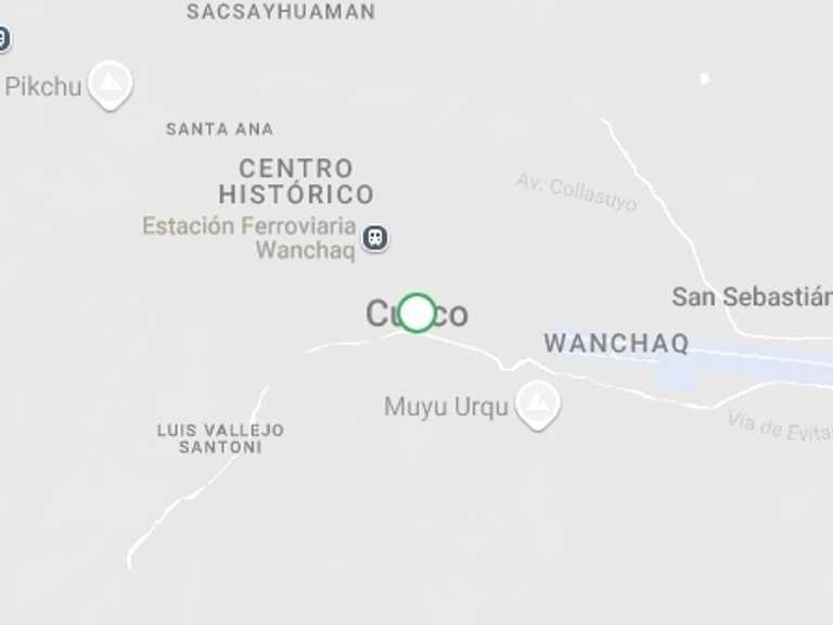 Map of 1-Day Cusco Tour with 1 destination visits for the trip: Via Ferrata & Zipline with lunch at Skylodge from Cusco