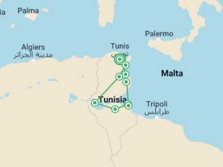Map of a Art and architecture Tour with 6 destination visits for the trip: From The Mainland To The Island, Small Group Tour