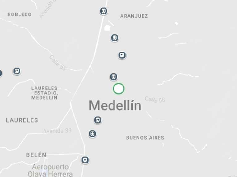 Map itinerary of Medellin Tour in Winter with 1 destination visits for the trip: Medellín Helicopter Ride: Soar Above the City