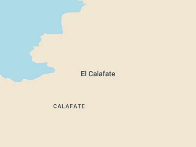 Map of 1-Day Patagonia Tour with 1 destination visits for the trip: Dinner & Show at Estancia 25 de Mayo, El Calafate