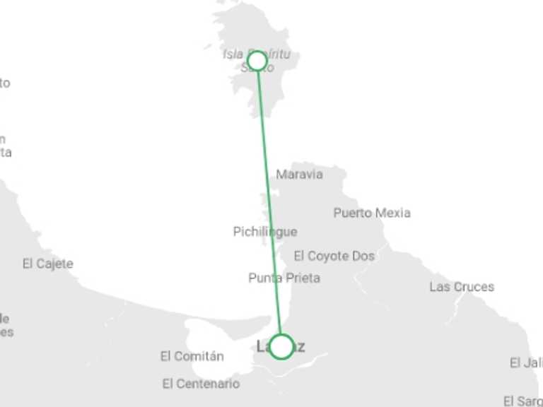 Map of Mexico Tour with 1 destination visits for the trip: Baja California Sur Whale Quest & Discovery 5D/4N