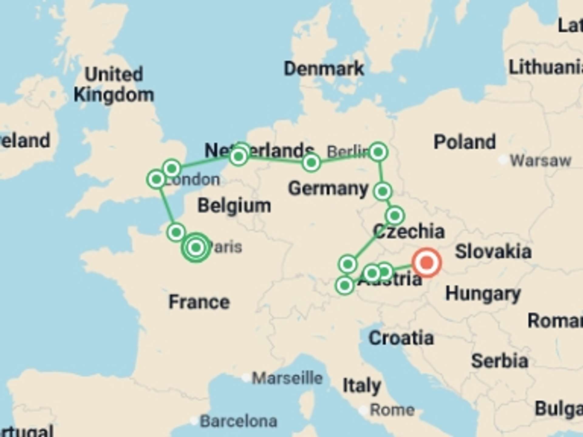 London 16-Day tours