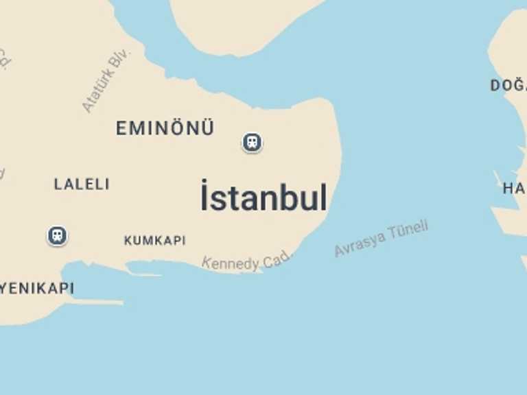 Map itinerary of Turkey Tour in September 2025 with 1 destination visits for the trip: Bosphorus Sunset Cruise with Dinner
