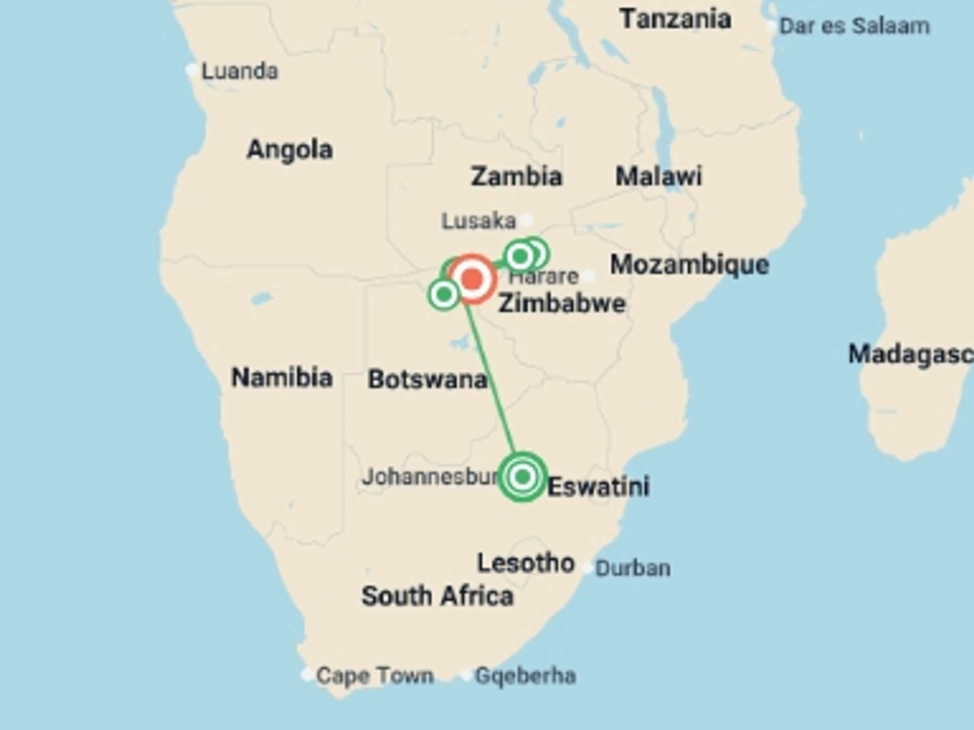 Victoria Falls 9-Day tours
