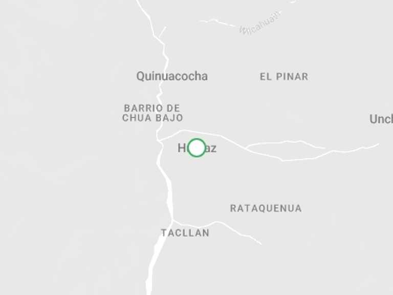Map of a Explorer Tour with 1 destination visits for the trip: Llanganuco Lake Tour from Huaraz