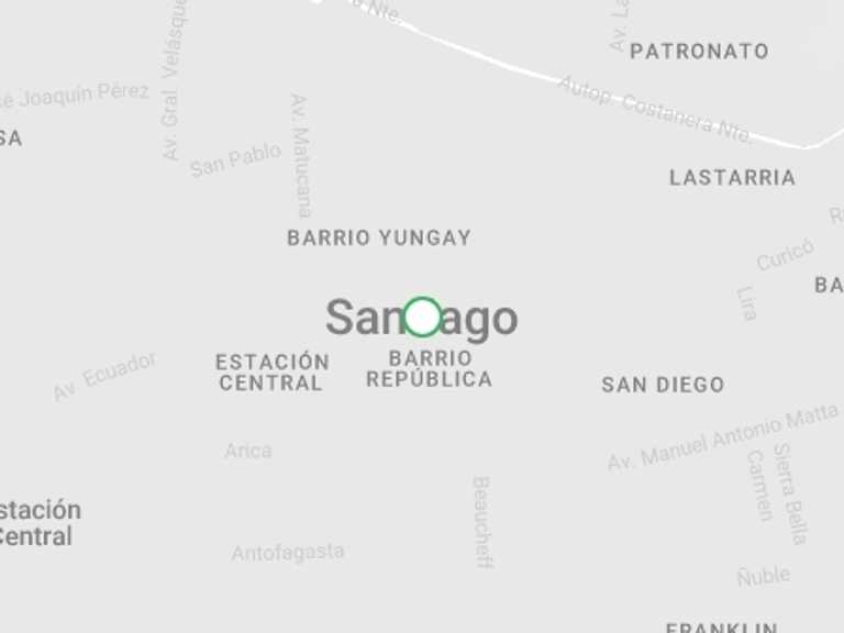 Map of 1-Day Chile Tour with 1 destination visits for the trip: Hop On Hop Off City tour Santiago, 1 Day Plus Edition