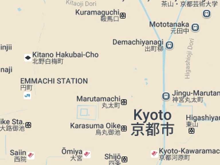 Map itinerary of Kyoto Tour in March 2026 with 1 destination visits for the trip: Kyoto Casual Pontocho Evening Food Tour
