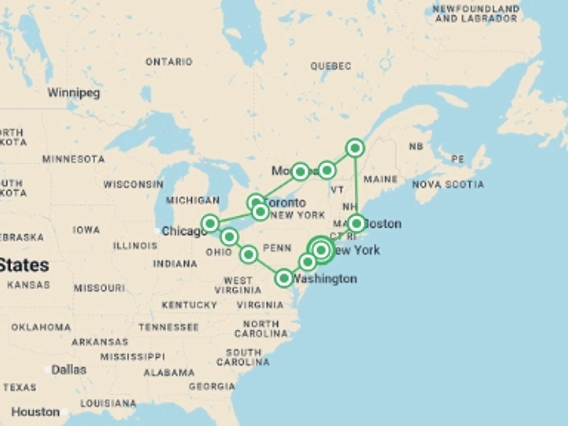 Canada 12-Day tours
