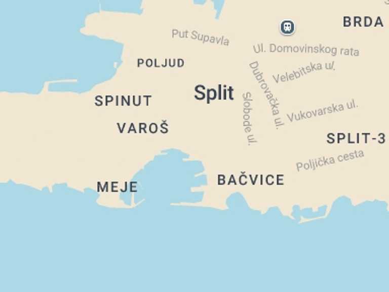 Map itinerary of Mediterranean Tour in December 2025 with 1 destination visits for the trip: Blue Cave Tour from Split in a Luxury Boat