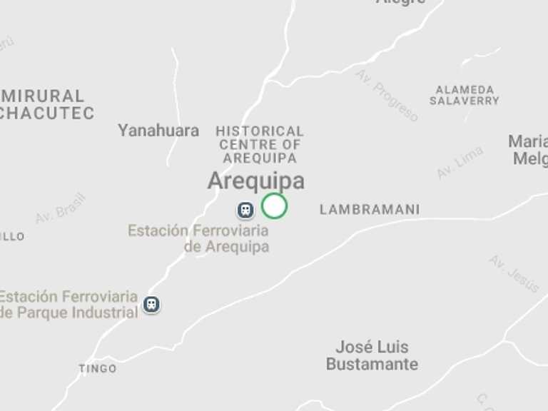 Map itinerary of Arequipa Tour in October 2026 with 1 destination visits for the trip: Arequipa Food Tour Experience