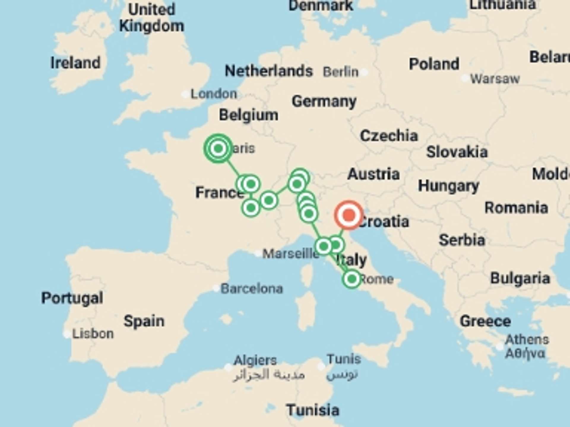 Paris 13-Day tours