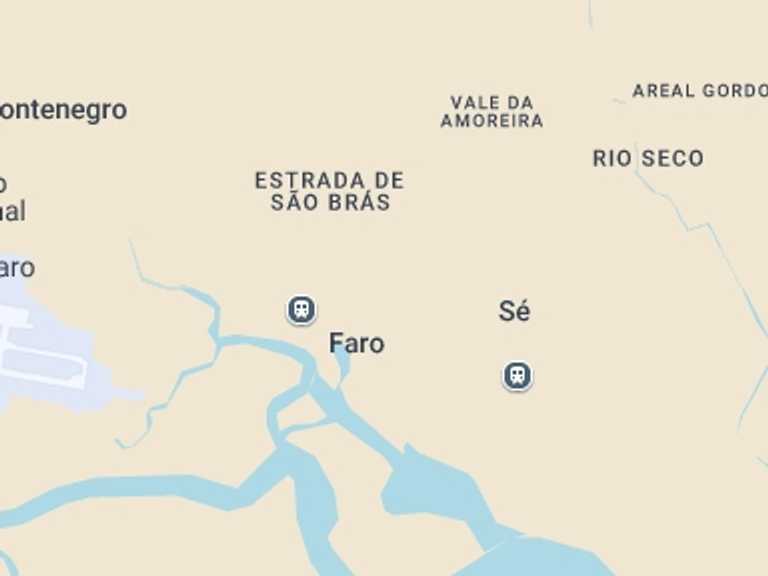Map itinerary of Portugal Tour in September 2027 with 2 destination visits for the trip: Segway Natural Park of Faro