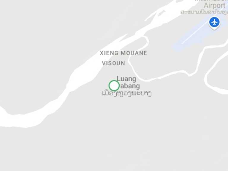 Map of Luang Prabang Cultural, religious and historic sites Tour with 1 destination visits for the trip: Treasures of Luang Prabang: One Day