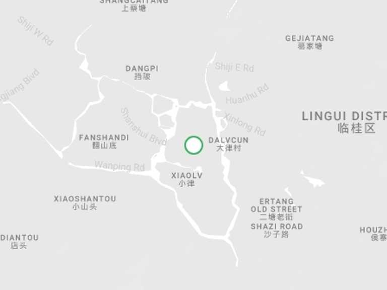 Map itinerary of China Tour in September 2026 with 1 destination visits for the trip: One Day Longji Rice Terraces Tour