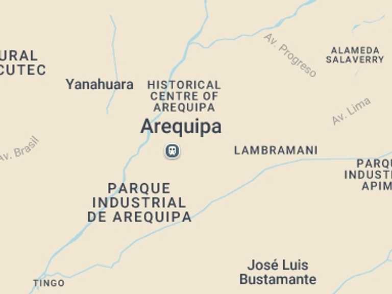 Map of Peru Tour with 1 destination visits for the trip: Peruvian Cooking Class in Arequipa - Morning Class