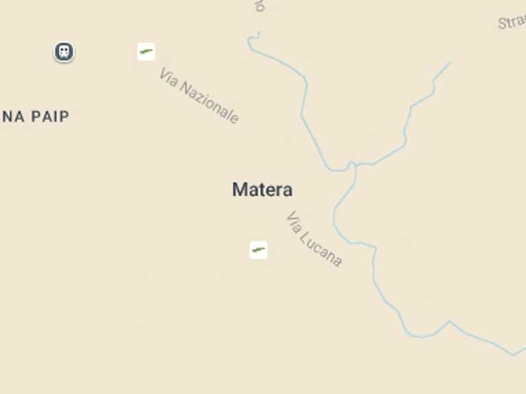 Map itinerary of Italy Tour in August 2027 with 1 destination visits for the trip: Matera Sassi European Capital of Culture 2019