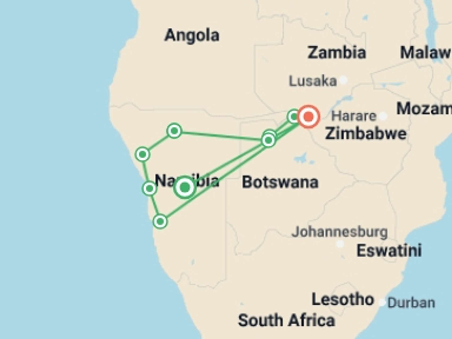 Victoria Falls 14-Day tours