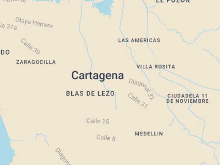 Map itinerary of South America Tour in July 2026 with 1 destination visits for the trip: Cartagena: Dinner and Carriage Ride in Walled City