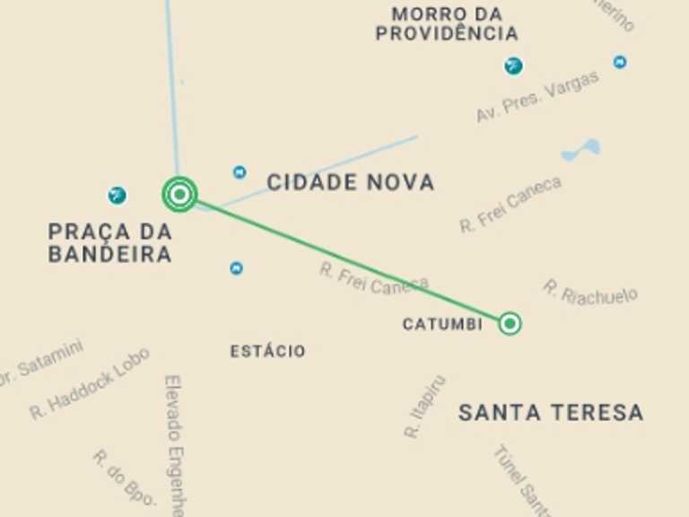Map of a Party and nightlife Tour with 1 destination visits for the trip: Brazil Carnival Essential Experience 6D/5N (Rio de Janeiro)