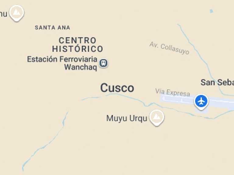 Map itinerary of Cusco Tour in June 2026 with 1 destination visits for the trip: Machu Picchu Day Tour from Ollantaytambo - Train Vistadome