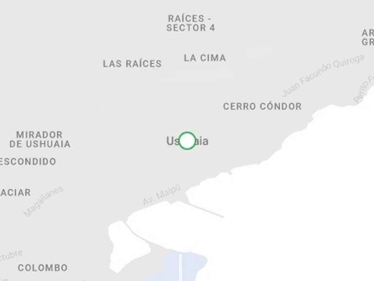 Map itinerary of Chile Tour in Fall with 2 destination visits for the trip: Martial Glacier Trekking