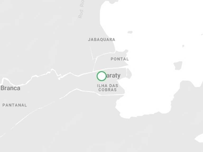 Map itinerary of Paraty Tour in Spring with 1 destination visits for the trip: Paraty's Paradisac Islands Boat Tour