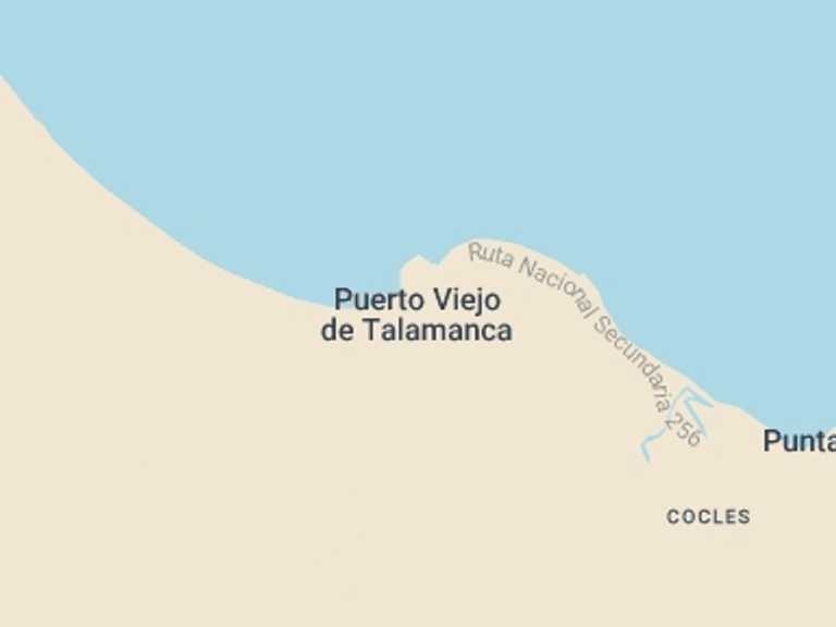 Map itinerary of Central America Tour in August 2026 with 2 destination visits for the trip: White Water Rafting Reventazón River From Puerto Viejo De Talamanca (limón)