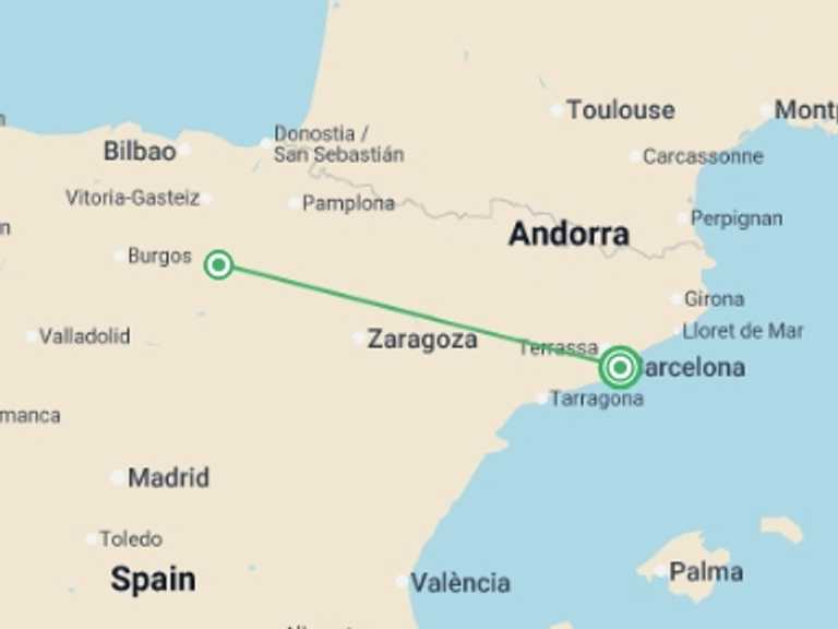 Map of Europe Tour with 2 destination visits for the trip: San Vino Wine Fight Experience 4D/3N