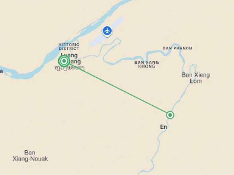 Map itinerary of Asia Tour in Fall with 1 destination visits for the trip: Homestay & Hiking Adventure 2D/1N