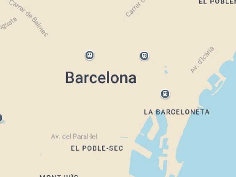 Map itinerary of Spain Tour in February 2026 with 1 destination visits for the trip: Gaudi Attractions in Barcelona