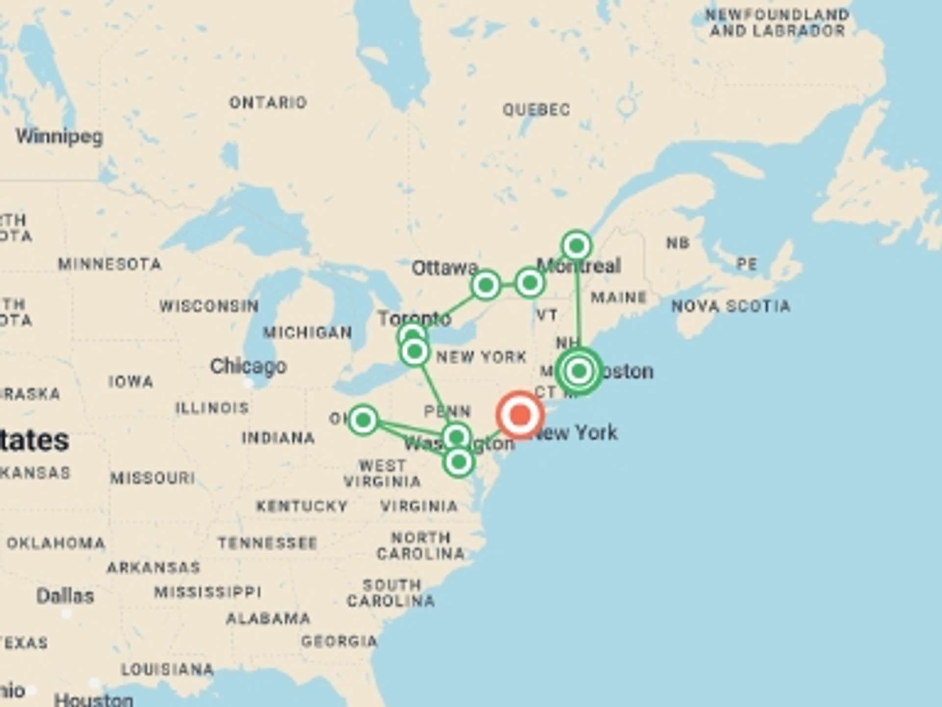 USA 9-Day tours