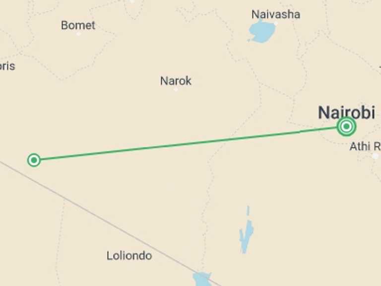 Map of Africa Wildlife safaris and game drives Tour with 2 destination visits for the trip: Kenya Photographic Safari with Paul Goldstein - Premium Adventure